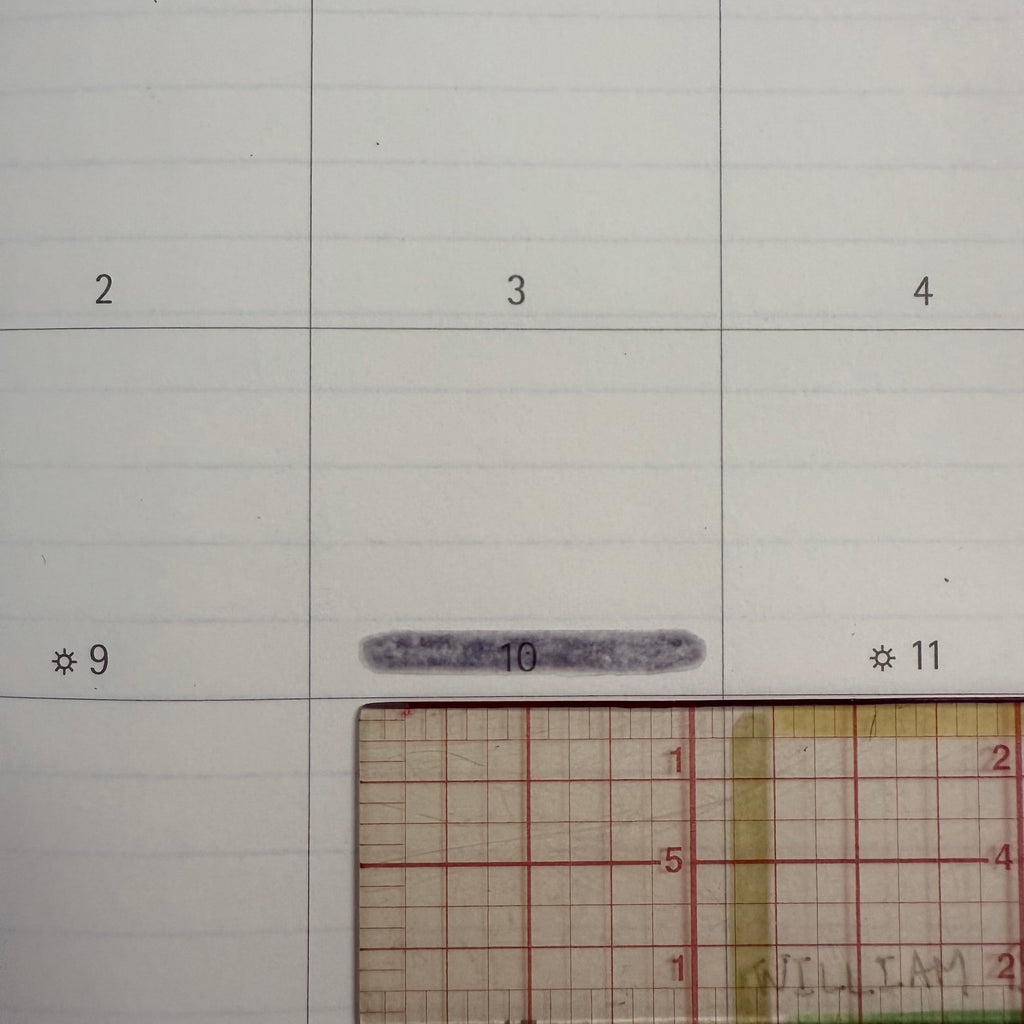 [LINE UP mixed] Semi Clear Long and Short Line Highlight Sticker