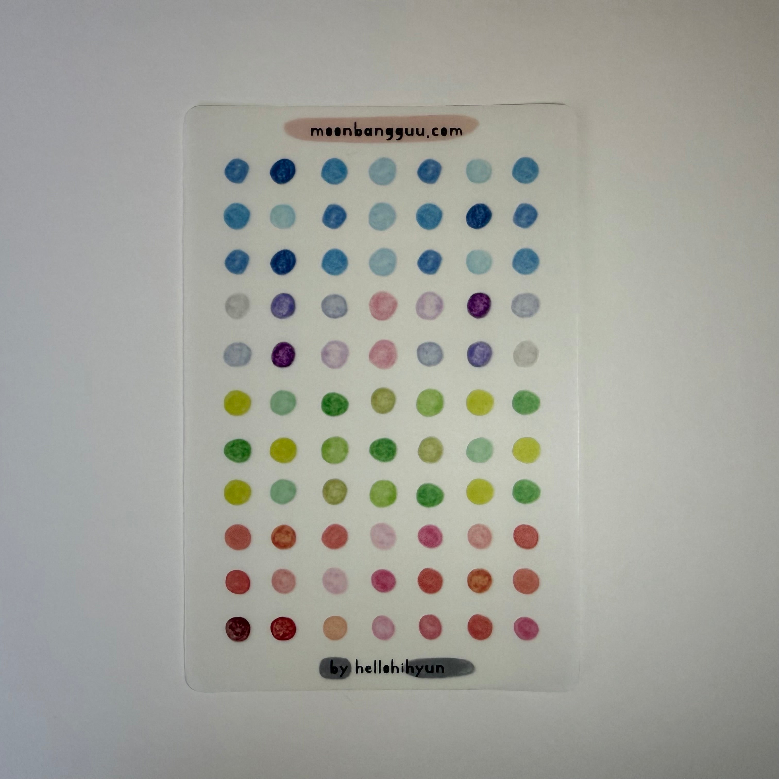 [DOT small] Semi Clear Planner Sticker Sheet