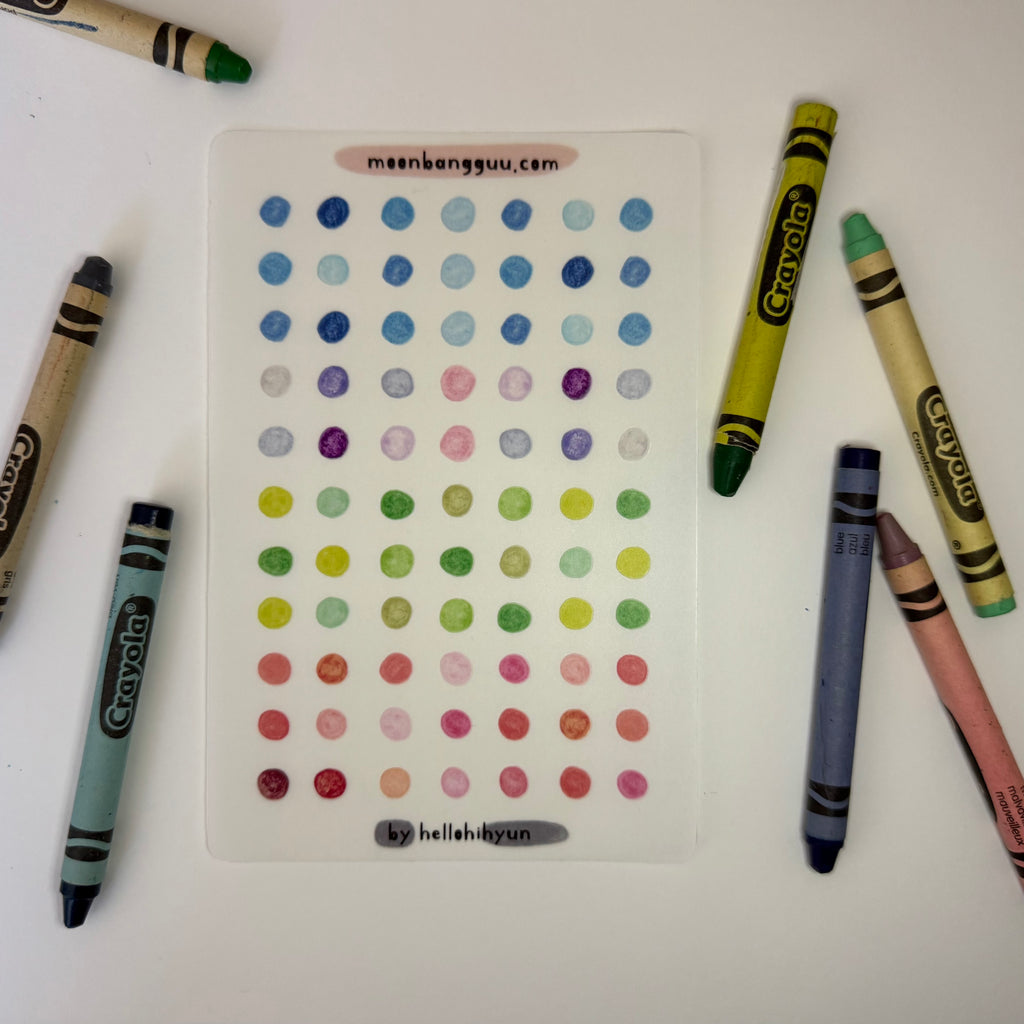 [DOT small] Semi Clear Planner Sticker Sheet