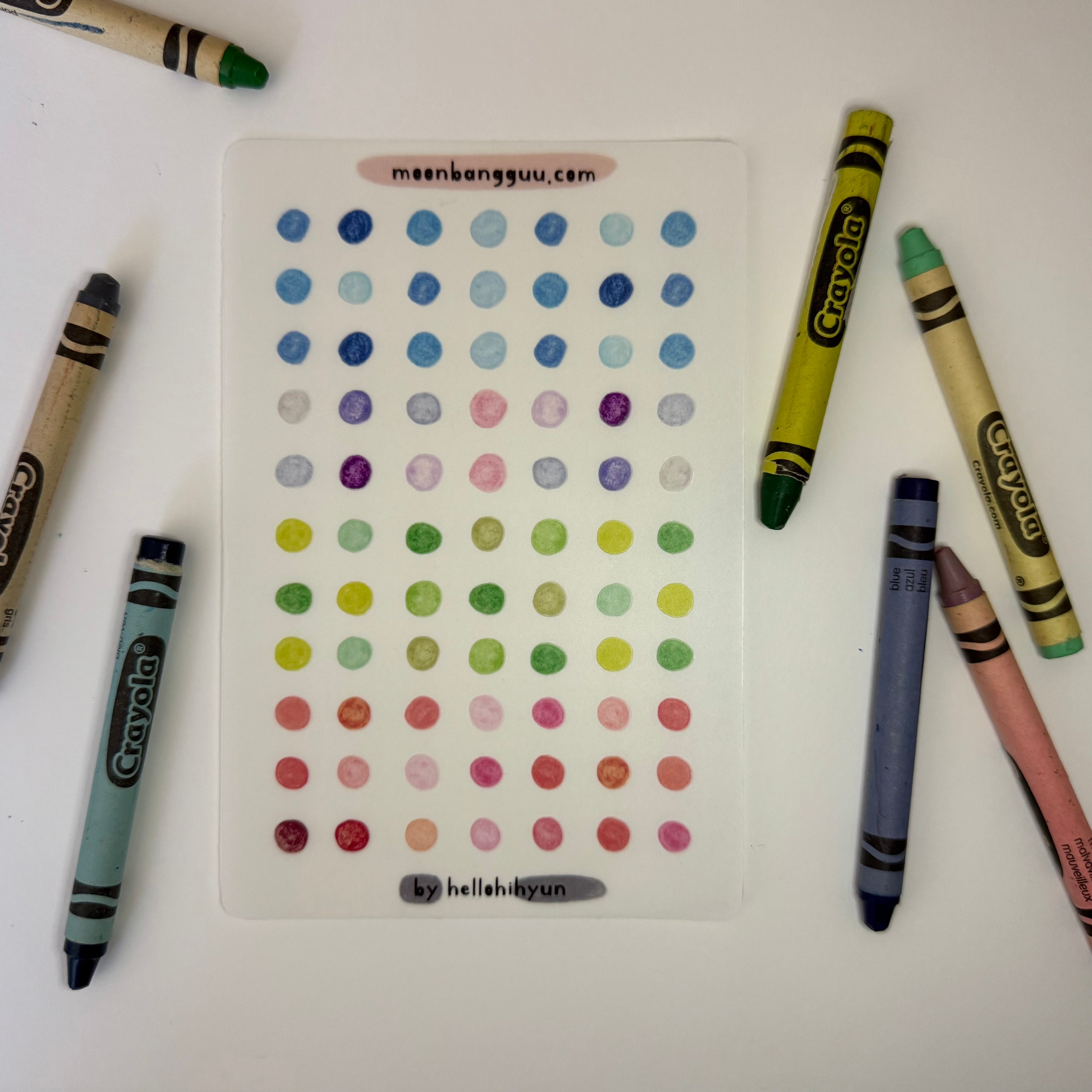[DOT small] Semi Clear Planner Sticker Sheet