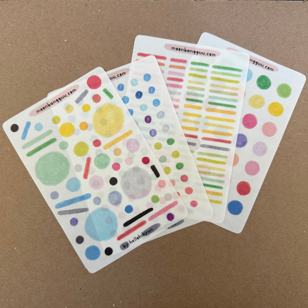 [GIFT ME] Gift Bundle, Semi Clear Planner Sticker Sheets