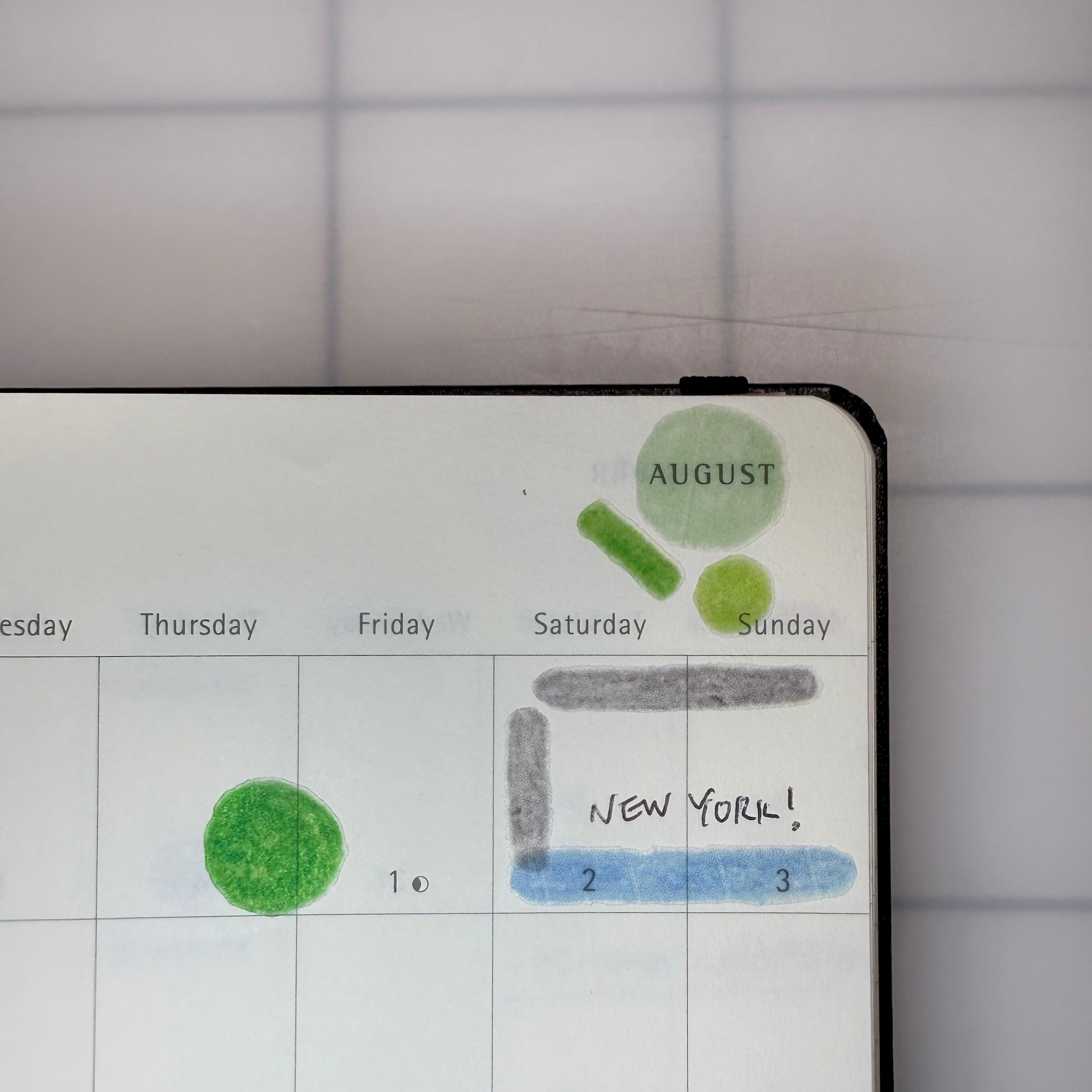 Hand Drawn Large Dot Sticker for Planner, Multicolor, Semi Clear